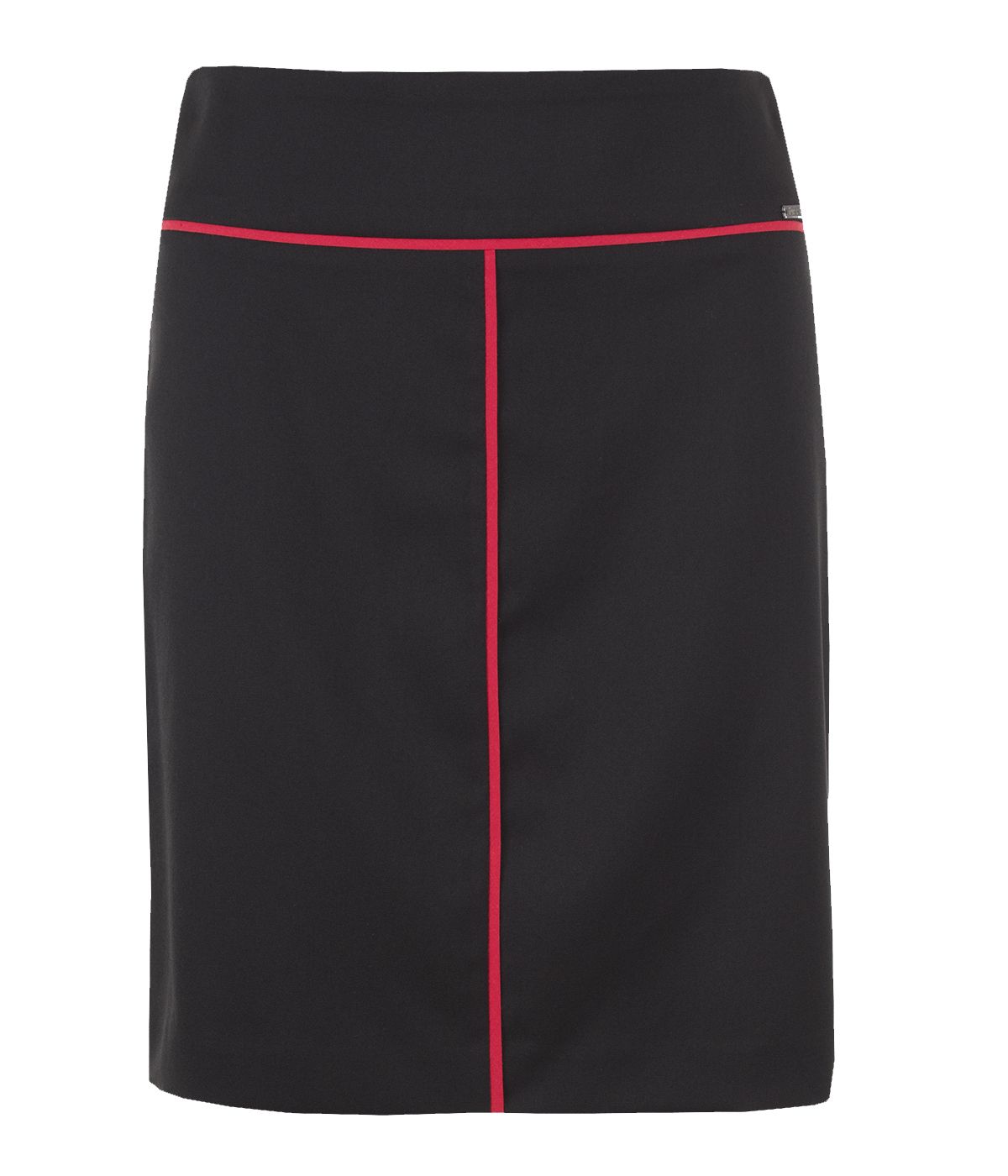 Straight skirt with contrasting decorative element 0